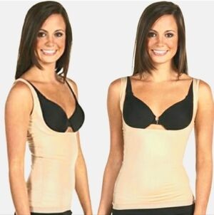 SPANX Slimplicity Open Bust Tank in Nude Tan Size Large